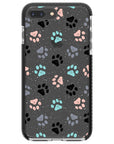Colorful Paws Impact iPhone Case