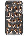 Beagle Hearts Impact iPhone Case