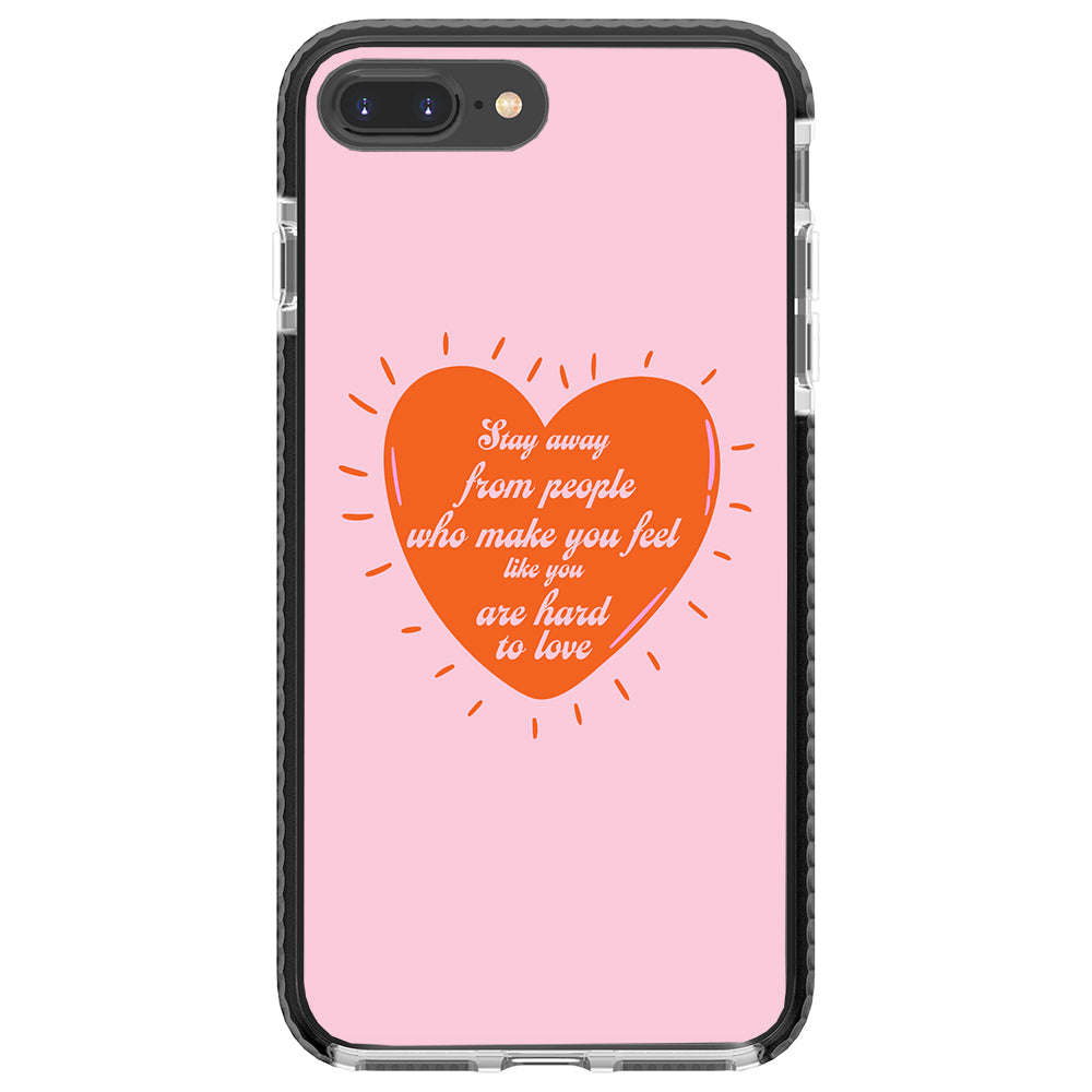 Stay Away Quote Impact iPhone Case