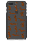 Baby Dachshund Collage Impact iPhone Case