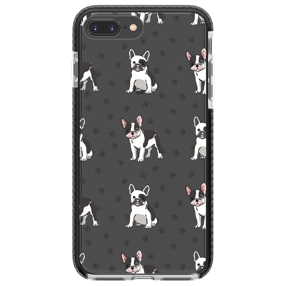 Frenchies Paws Collage Impact iPhone Case