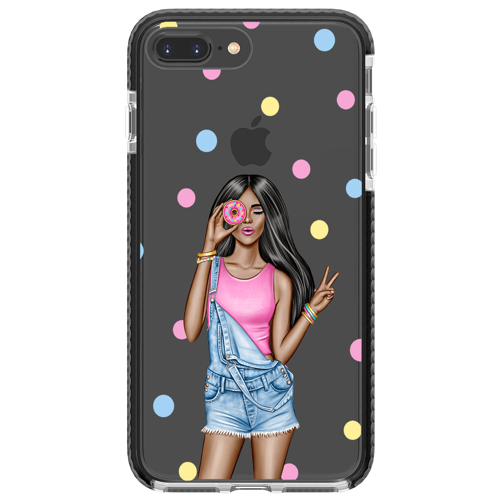 Donut Girl iPhone Case