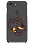 Surfing Skeleton Impact iPhone Case