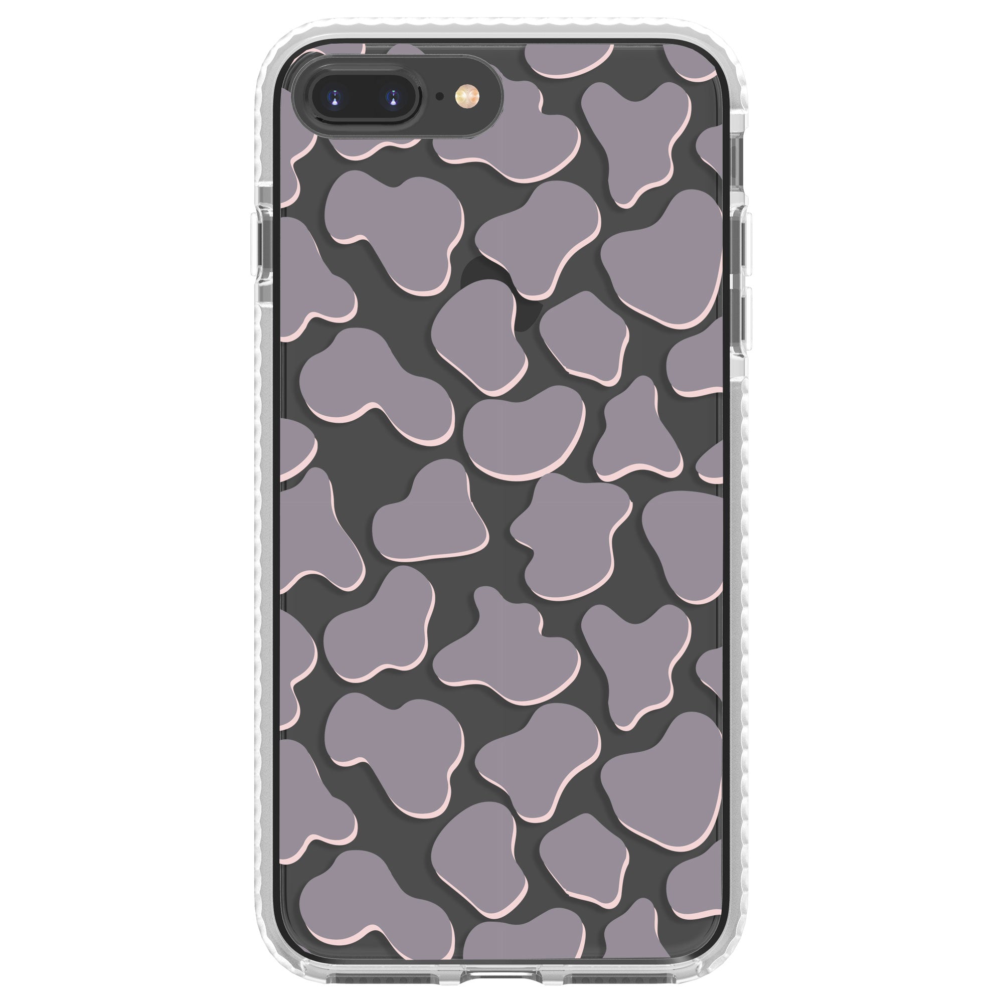 Gray Cow Print Phone Case