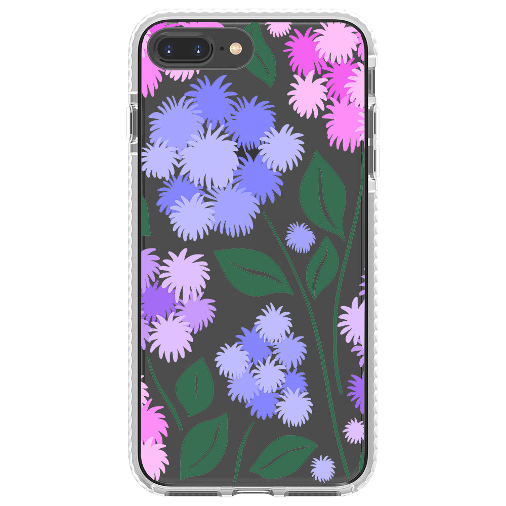 Ageratum Floral Impact iPhone Case