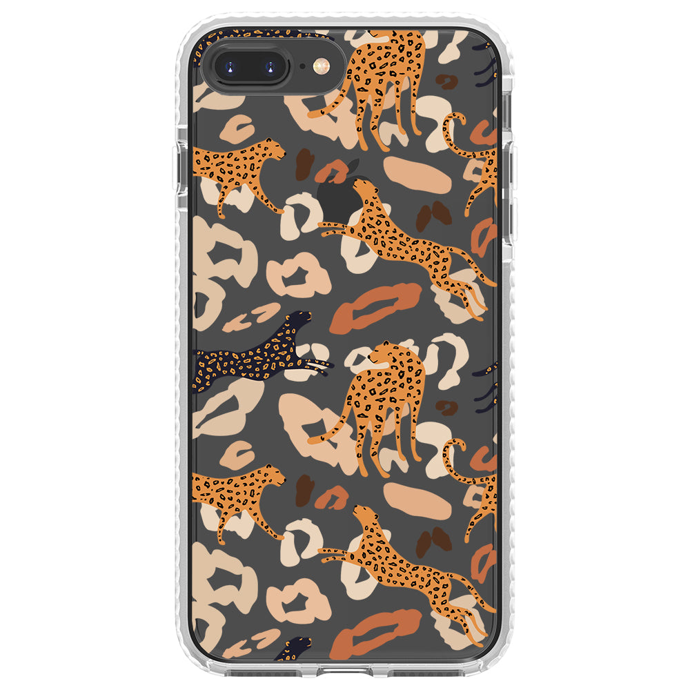 Abstract Leopard Impact iPhone Case