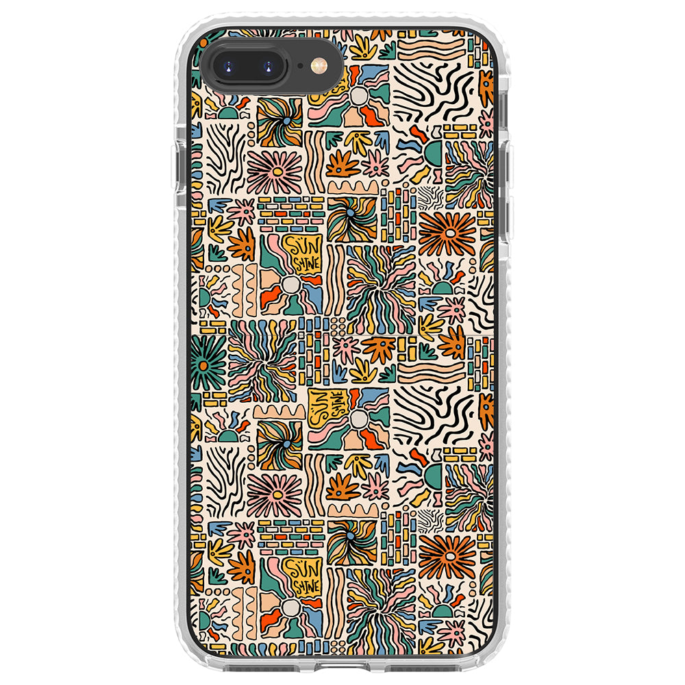 Spring Groovy Pattern Impact iPhone Case