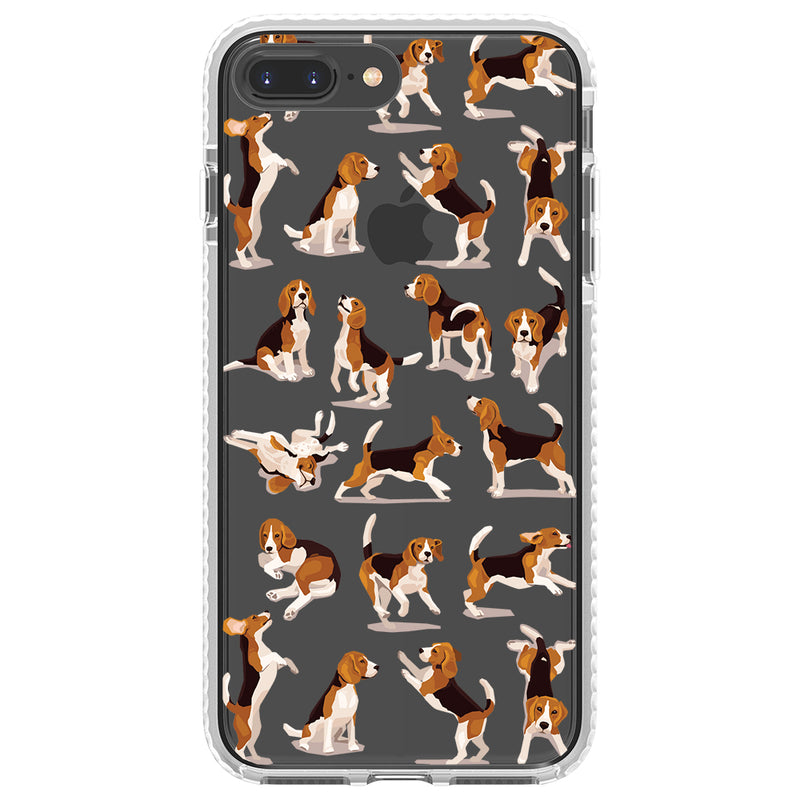 Beagle Hearts Impact iPhone Case