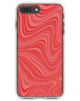 Psychedelic  Red Swirl iPhone Case