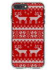 Ugly Sweater Red White Impact iPhone Case