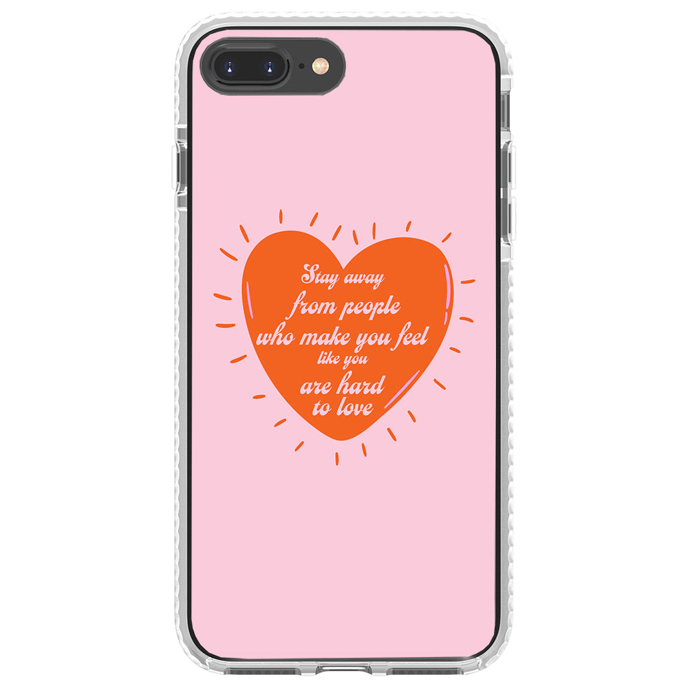 Stay Away Quote Impact iPhone Case