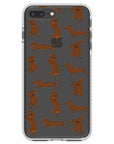 Baby Dachshund Collage Impact iPhone Case