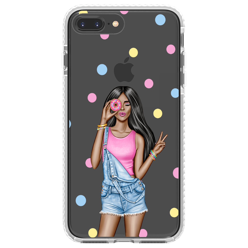 Donut Girl iPhone Case