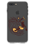 Surfing Skeleton Impact iPhone Case