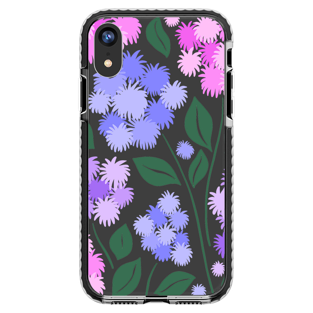 Ageratum Floral Impact iPhone Case