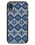 Ugly Sweater Blue White Impact iPhone Case