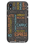 Coffee Names Impact iPhone Case