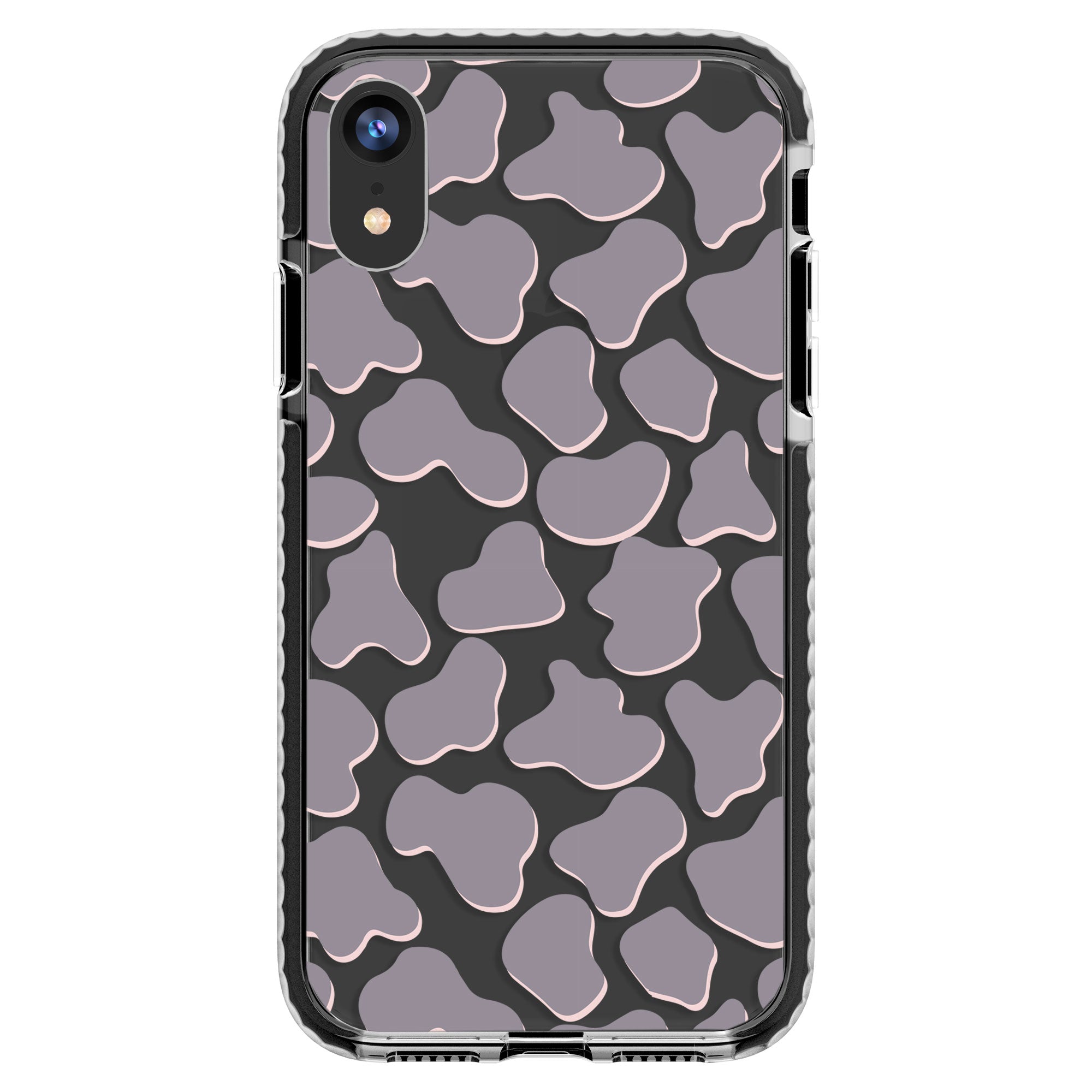 Gray Cow Print Phone Case