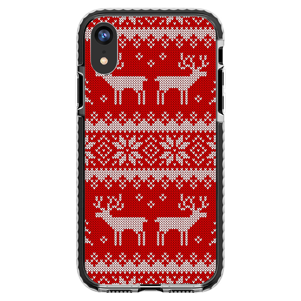 Ugly Sweater Red White Impact iPhone Case