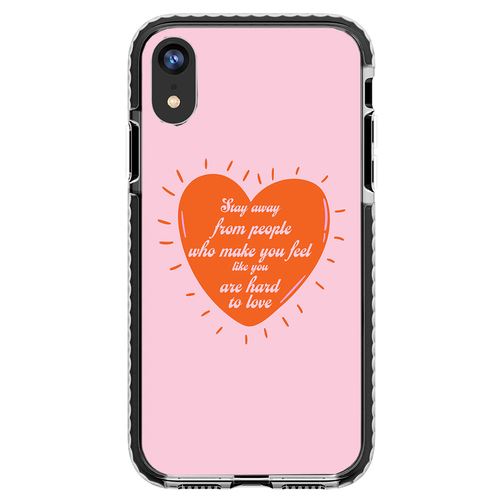 Stay Away Quote Impact iPhone Case