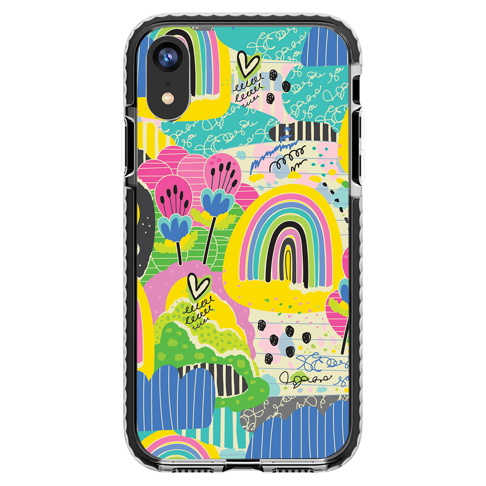 Rainbow Patches Impact iPhone Case