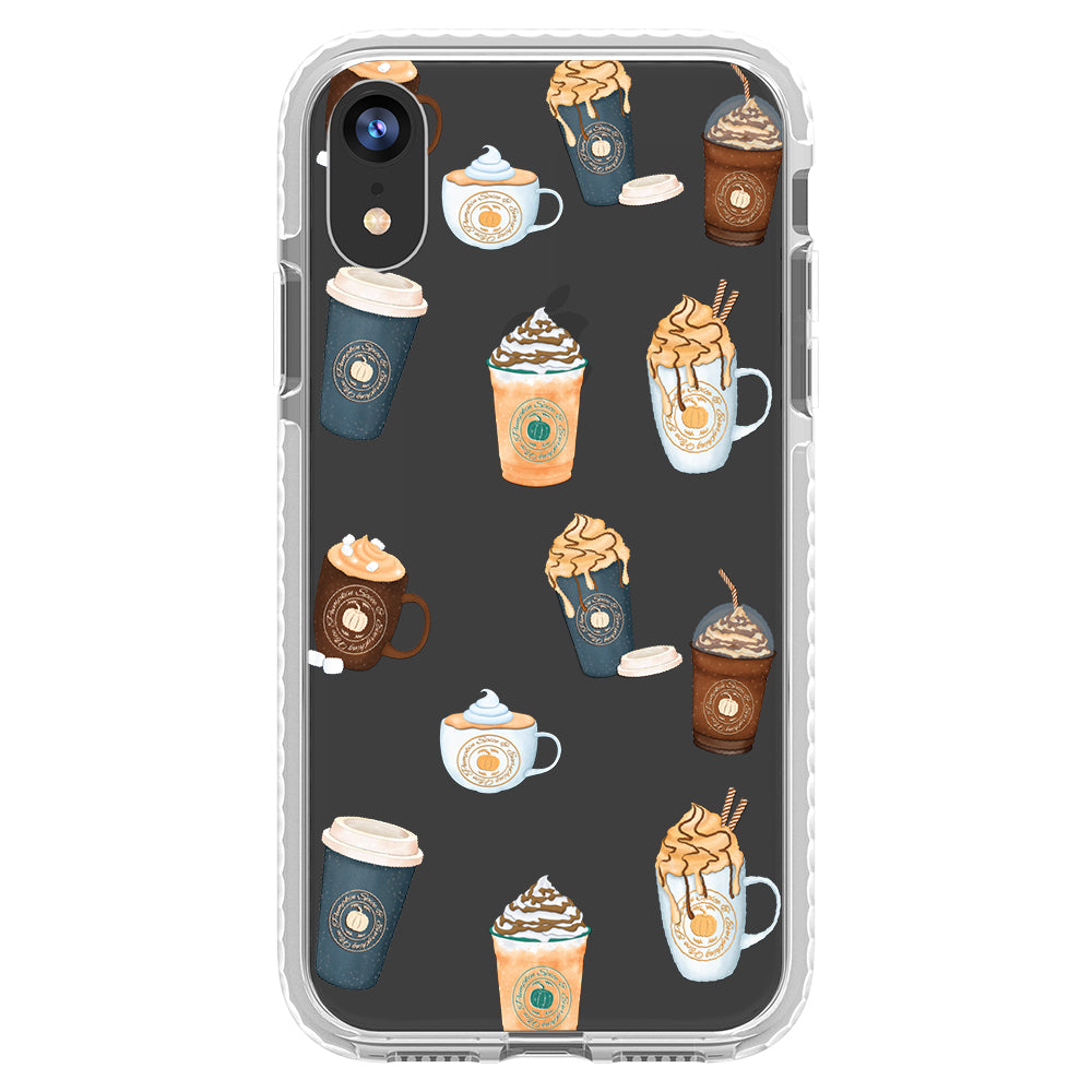 Pumpkin Spice Latte Collage iPhone Case