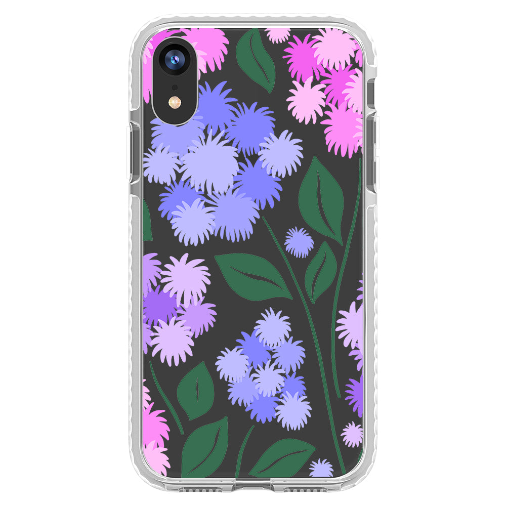 Ageratum Floral Impact iPhone Case