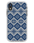 Ugly Sweater Blue White Impact iPhone Case