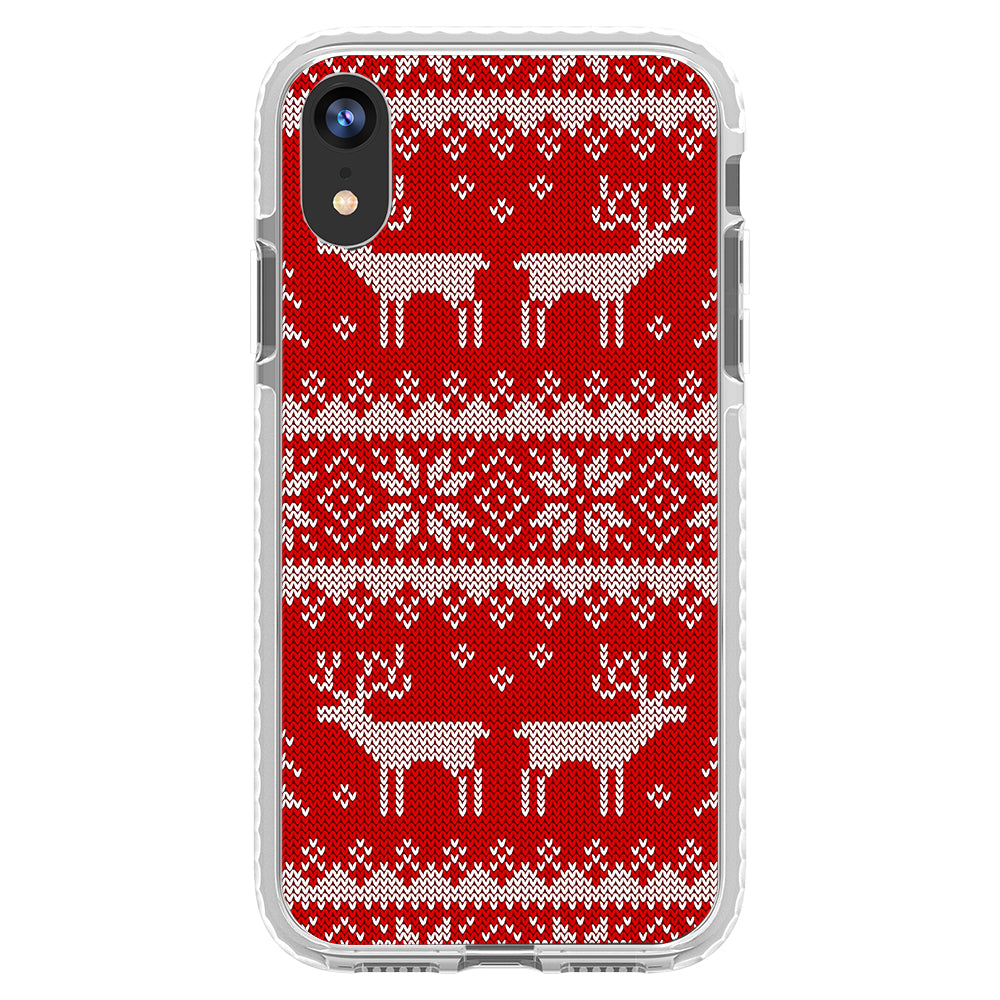 Ugly Sweater Red White Impact iPhone Case