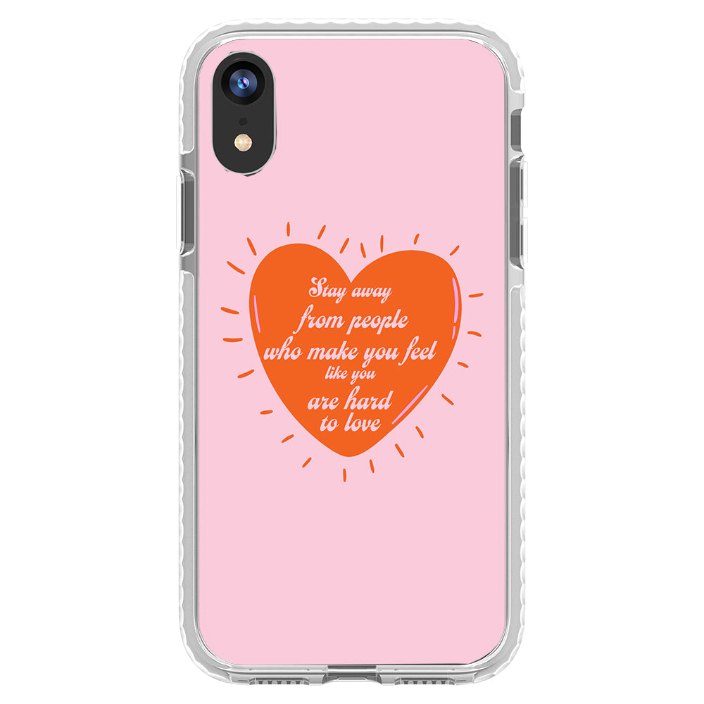 Stay Away Quote Impact iPhone Case