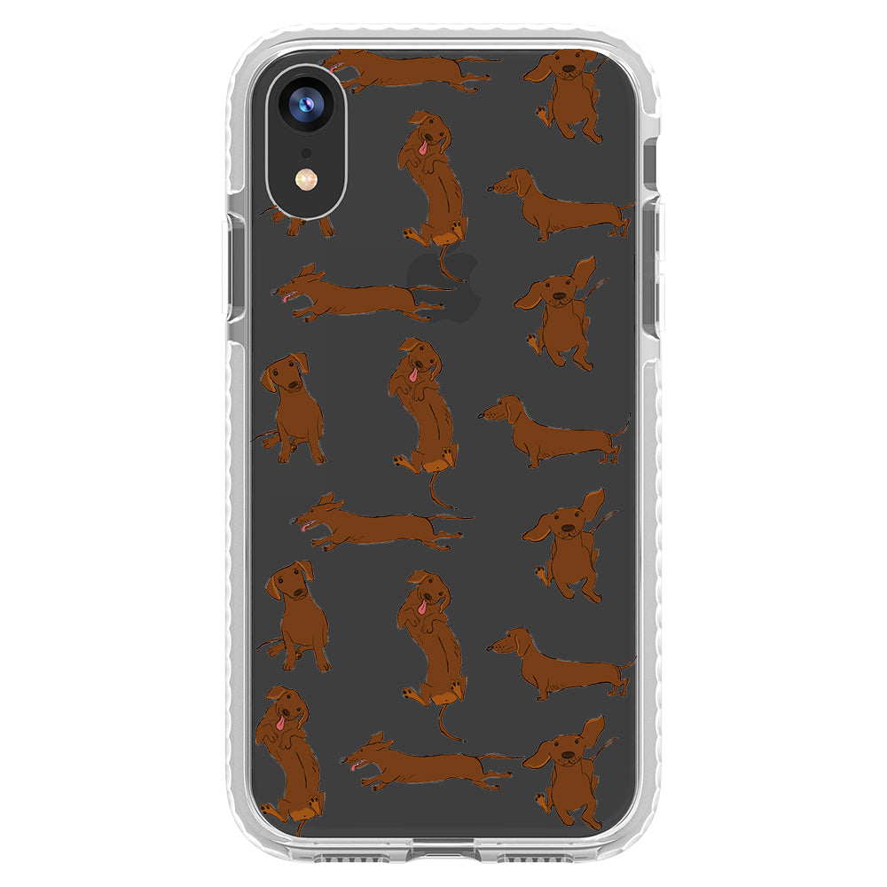 Baby Dachshund Collage Impact iPhone Case