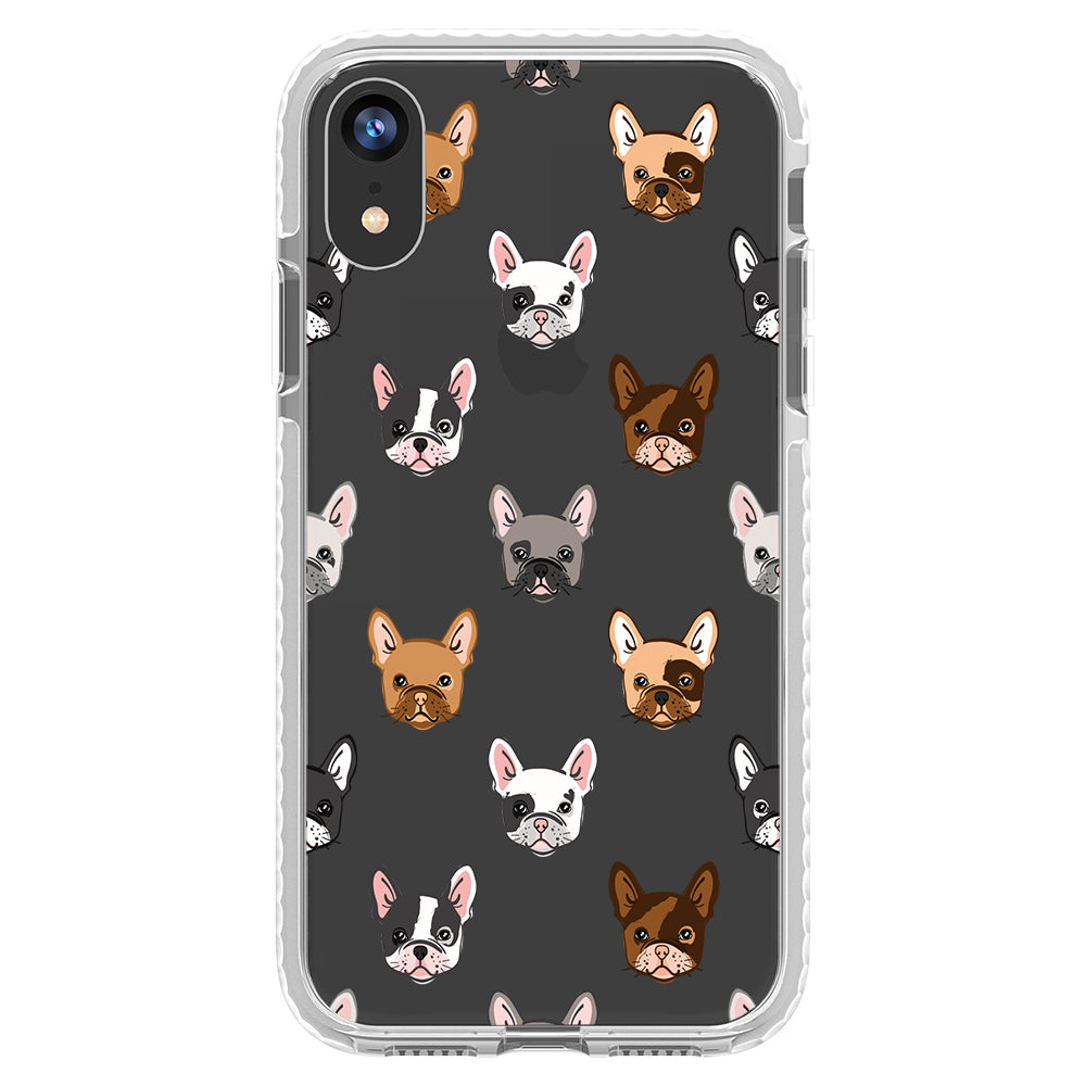 Frenchie Faces Impact iPhone Case