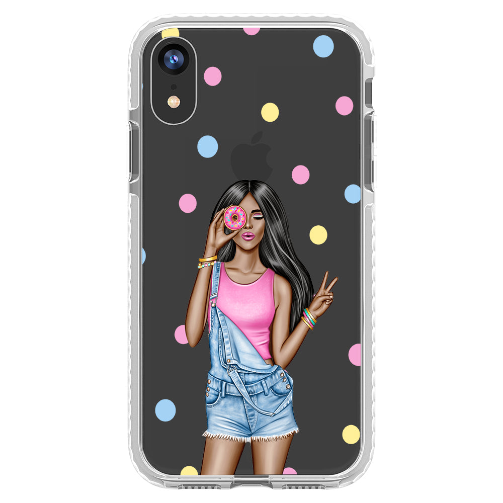 Donut Girl iPhone Case