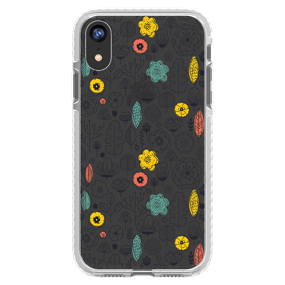 Minimal Scandinavian Flowers Impact iPhone Case