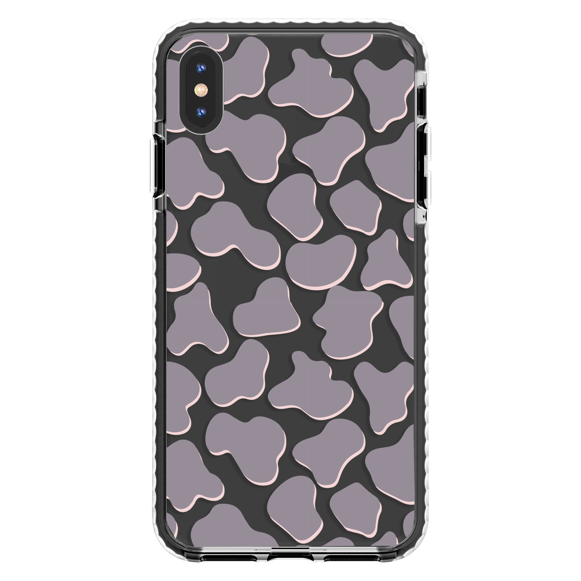 Gray Cow Print Phone Case