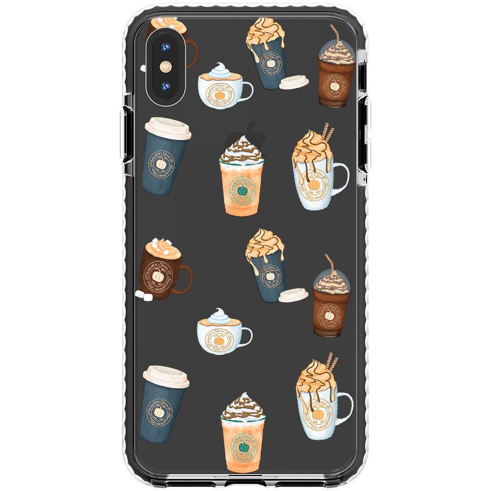 Pumpkin Spice Latte Collage iPhone Case