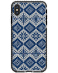 Ugly Sweater Blue White Impact iPhone Case