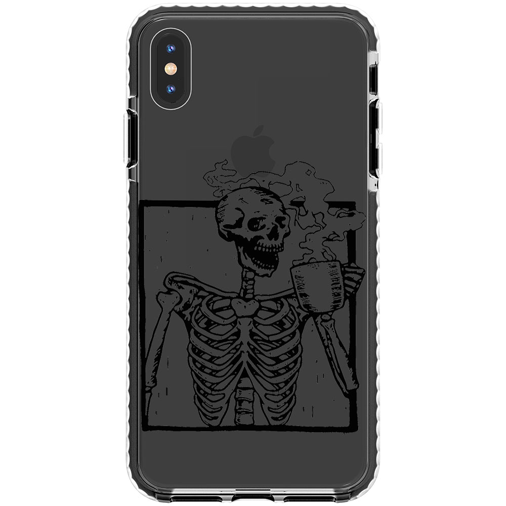 Coffee Skeleton Impact iPhone Case