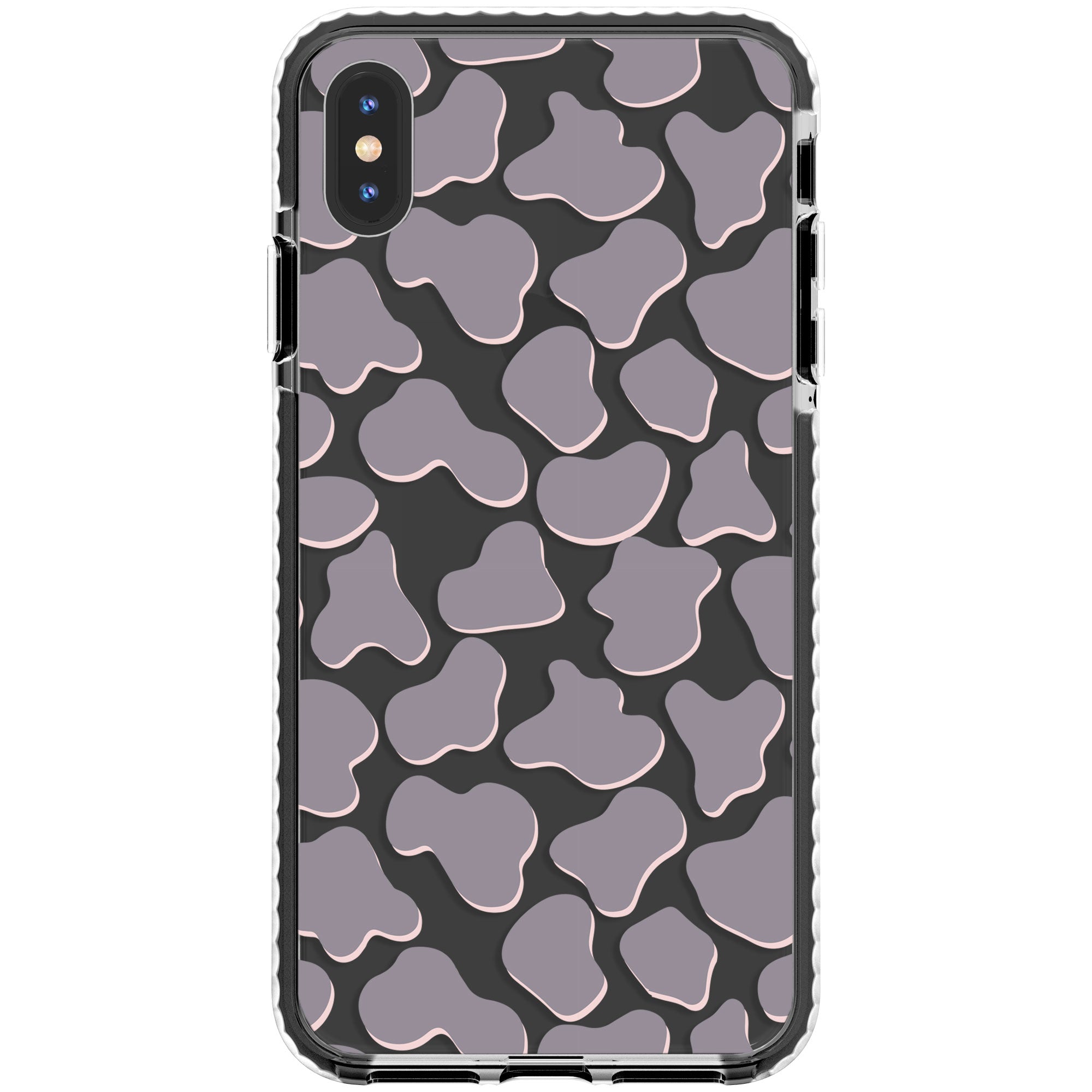 Gray Cow Print Phone Case