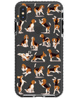 Beagle Hearts Impact iPhone Case