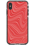 Psychedelic  Red Swirl iPhone Case