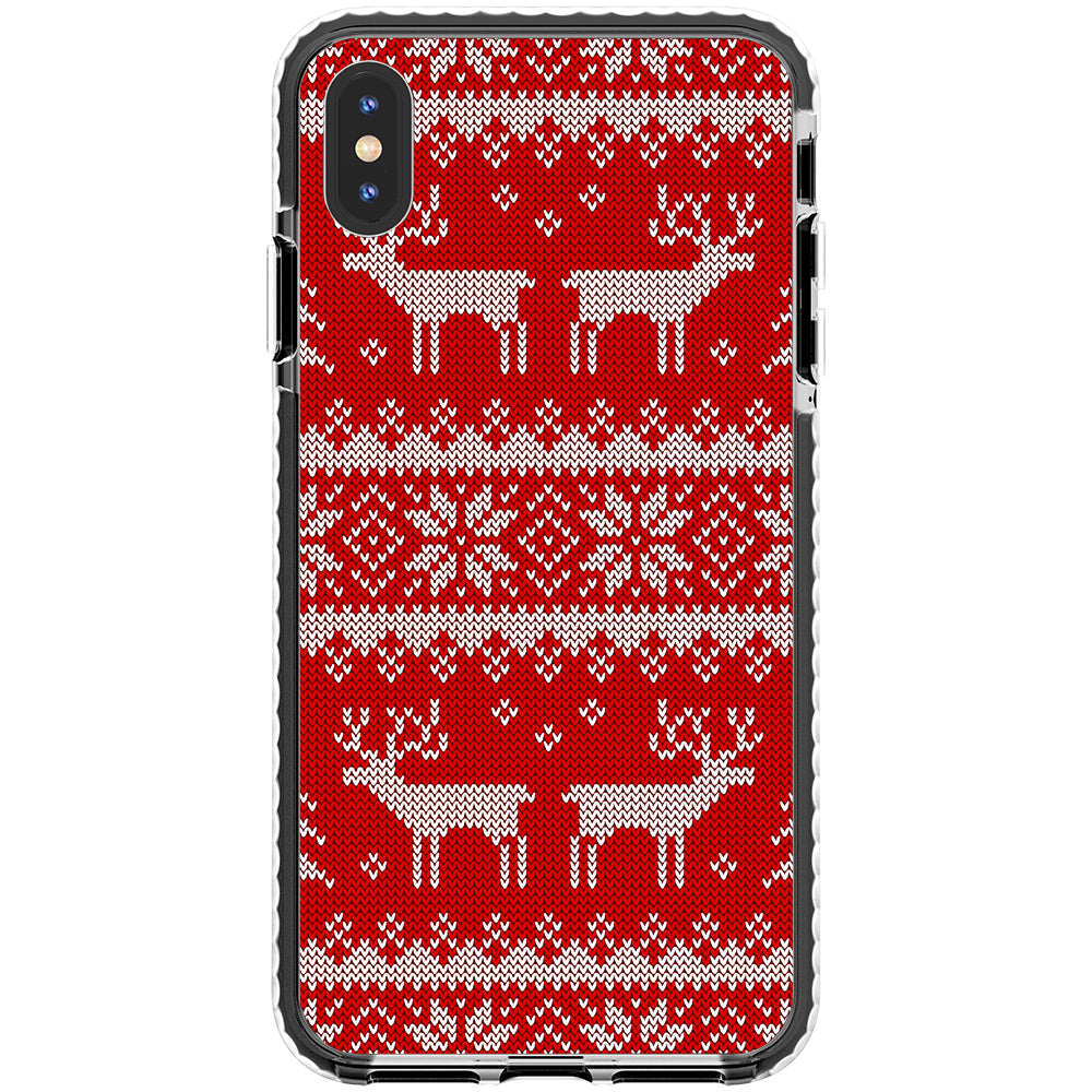 Ugly Sweater Red White Impact iPhone Case