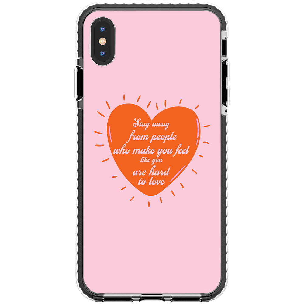 Stay Away Quote Impact iPhone Case