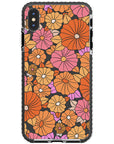 Retro Flowers Impact iPhone Case