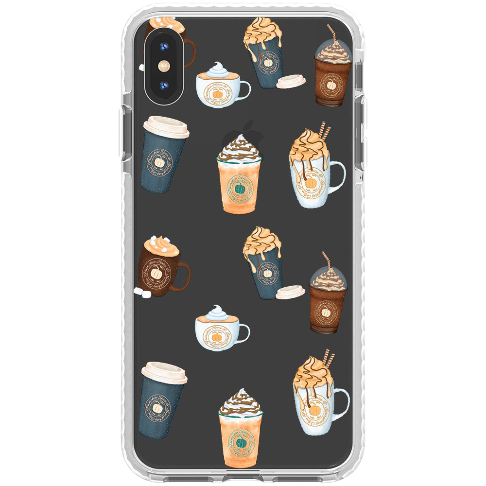 Pumpkin Spice Latte Collage iPhone Case