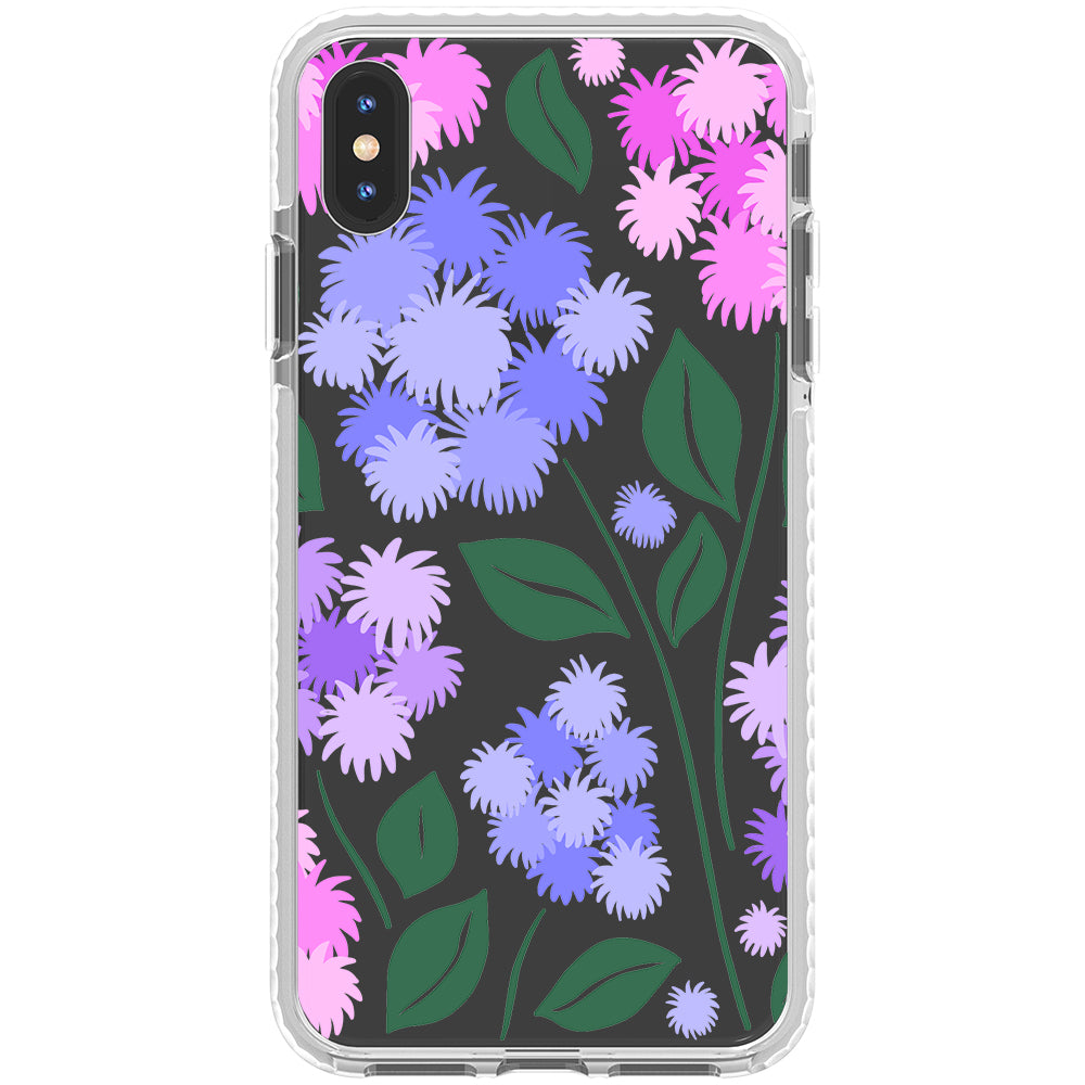 Ageratum Floral Impact iPhone Case