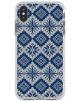 Ugly Sweater Blue White Impact iPhone Case