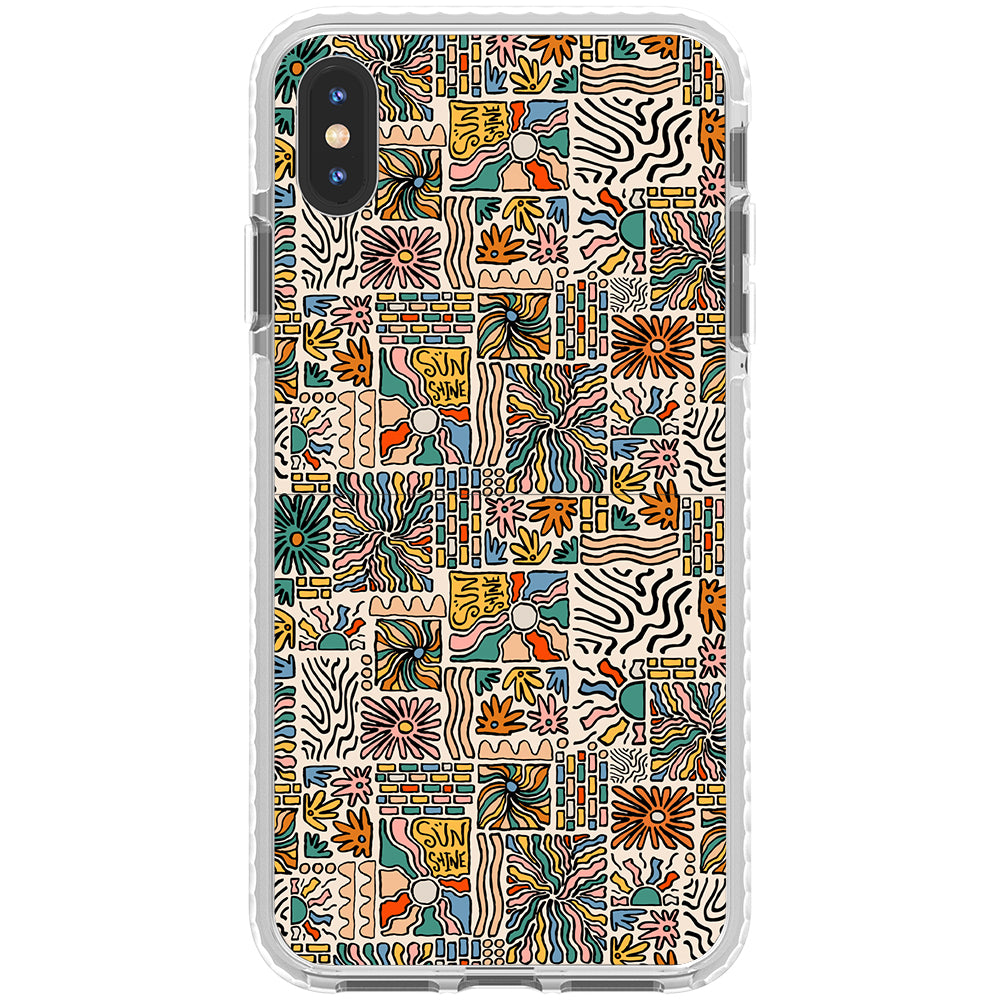 Spring Groovy Pattern Impact iPhone Case