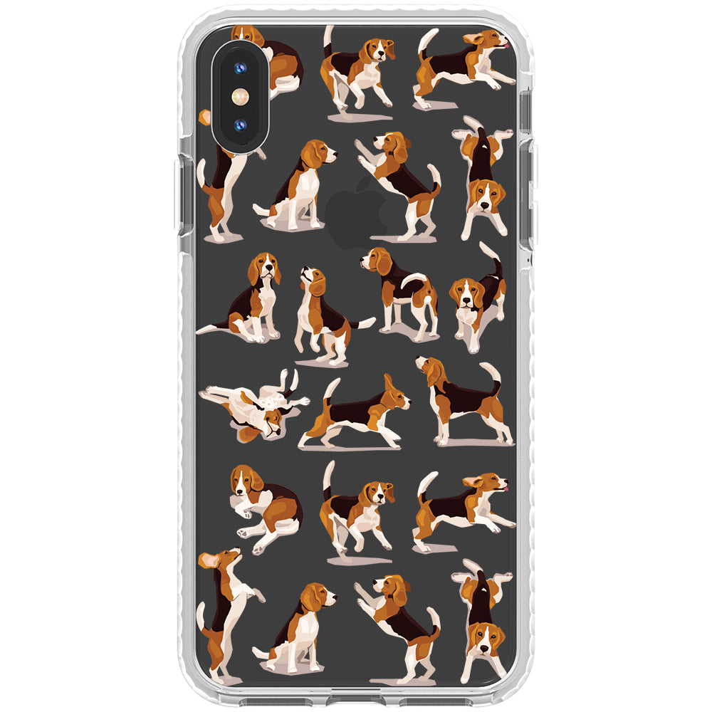 Beagle Hearts Impact iPhone Case