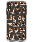 Beagle Hearts Impact iPhone Case